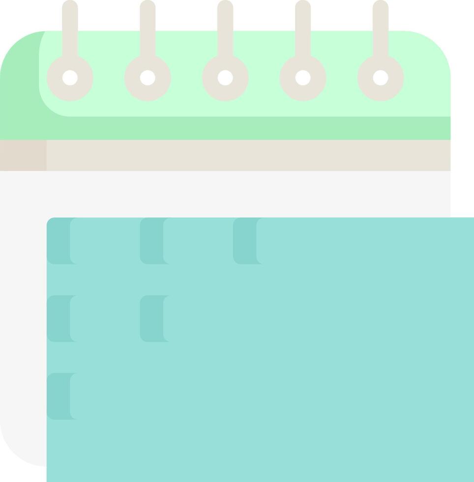 A calendar with a pen and paper on it vector