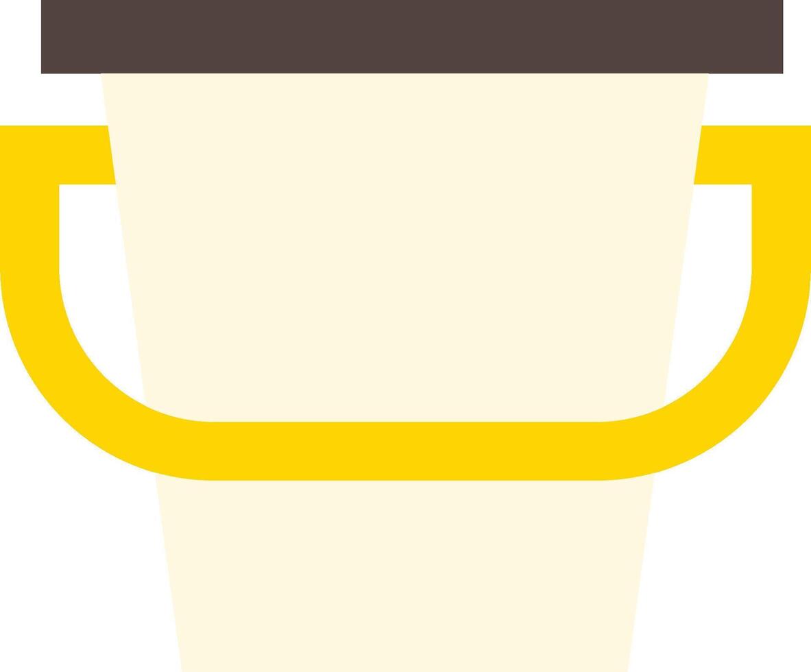 A cup with a handle and a lid vector