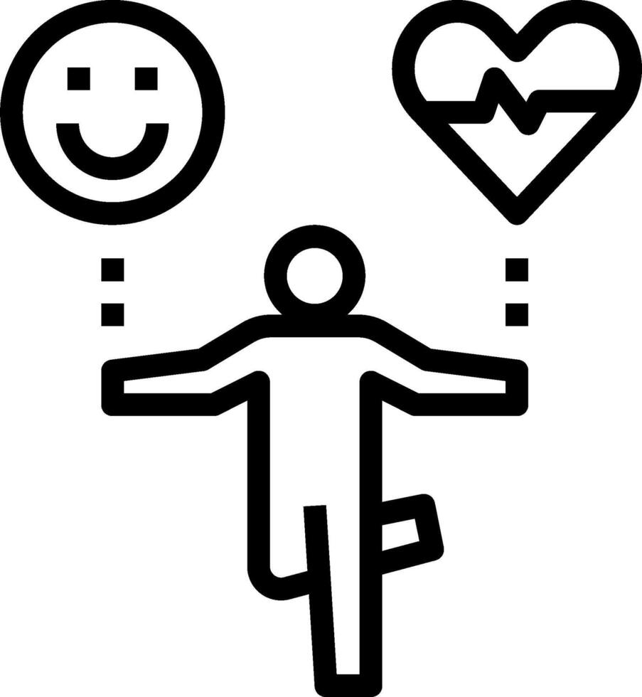A man is running with a smiley face and heart vector