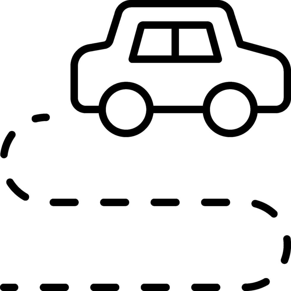 Car driving on the road vector