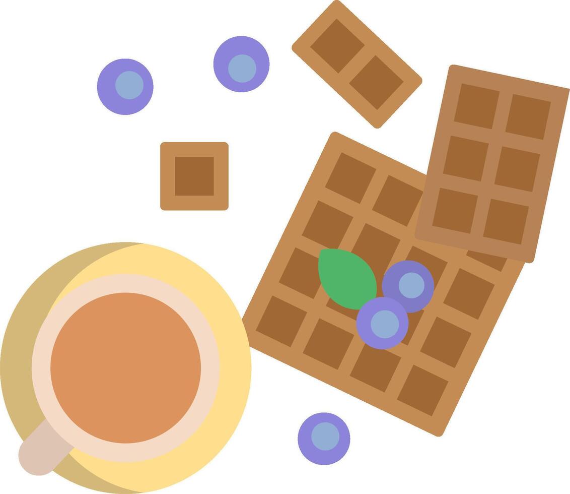 A cup of coffee and chocolate bars vector