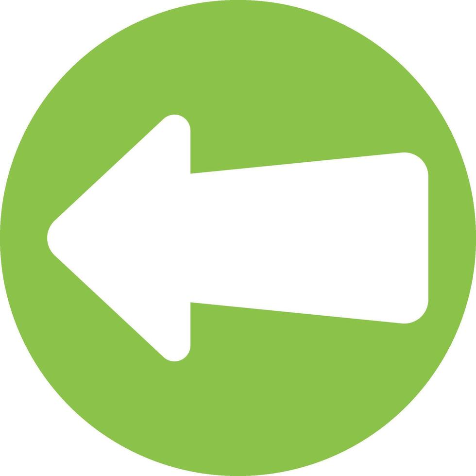 A green arrow pointing in the direction of an arrow vector