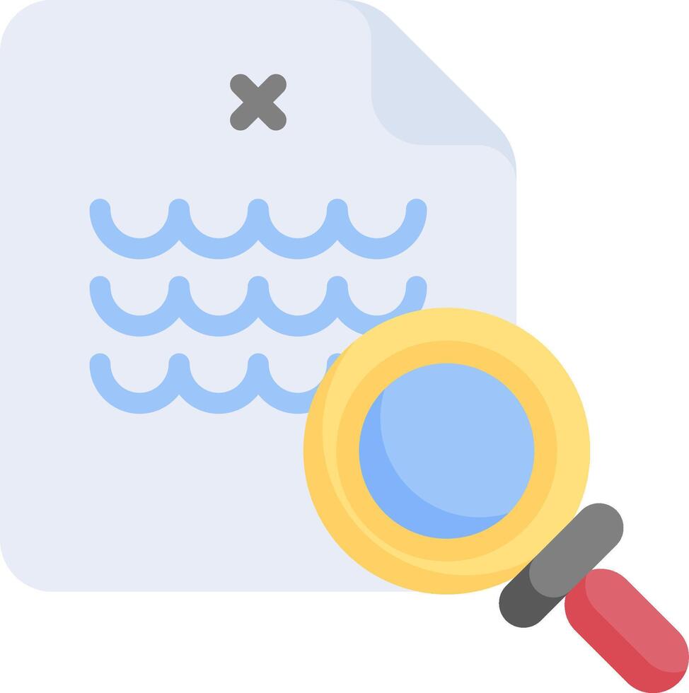 Searching for a file with a magnifying glass vector