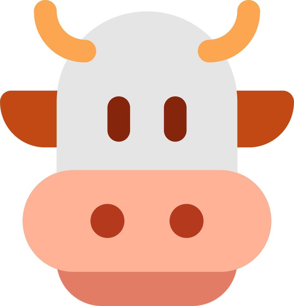 A cow head with horns on it vector