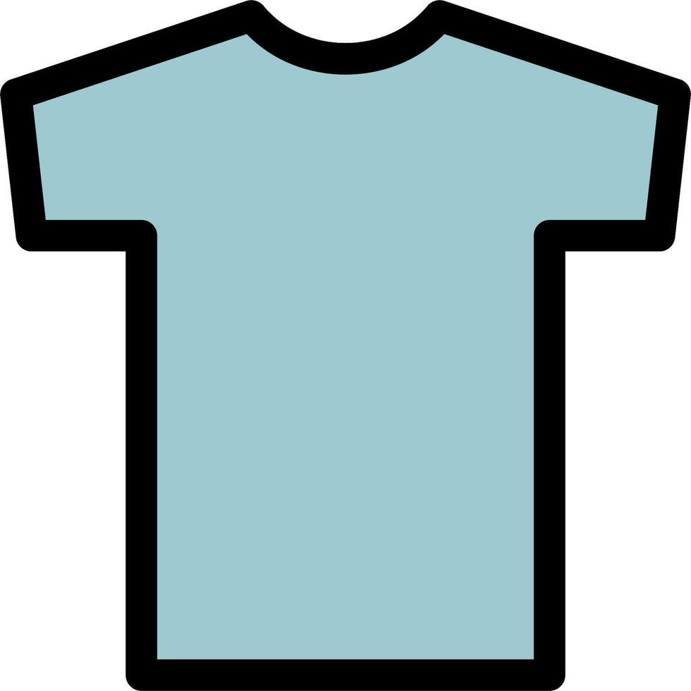 A blue t - shirt on a white background vector