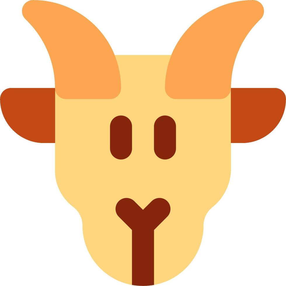 Goat head icon vector