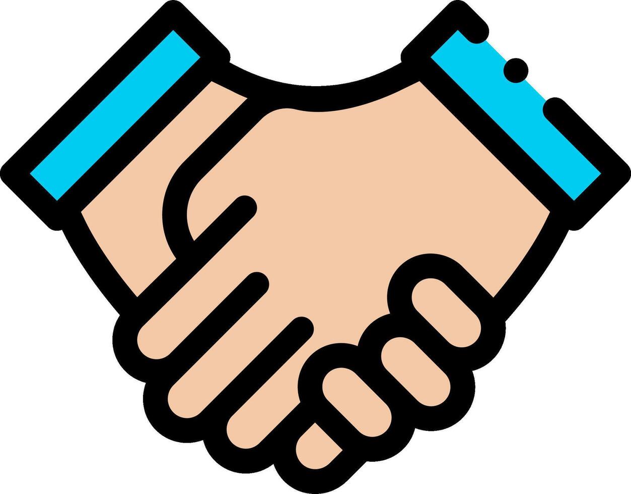 Handshake icon illustration vector