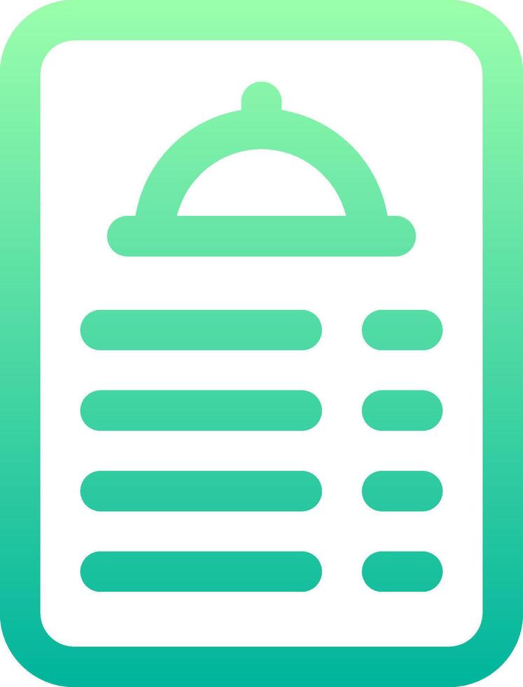 A menu icon with a green background vector