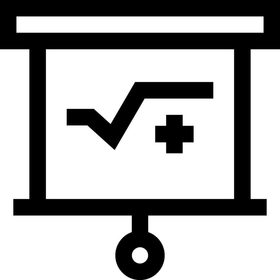 A black and white image of a projector vector