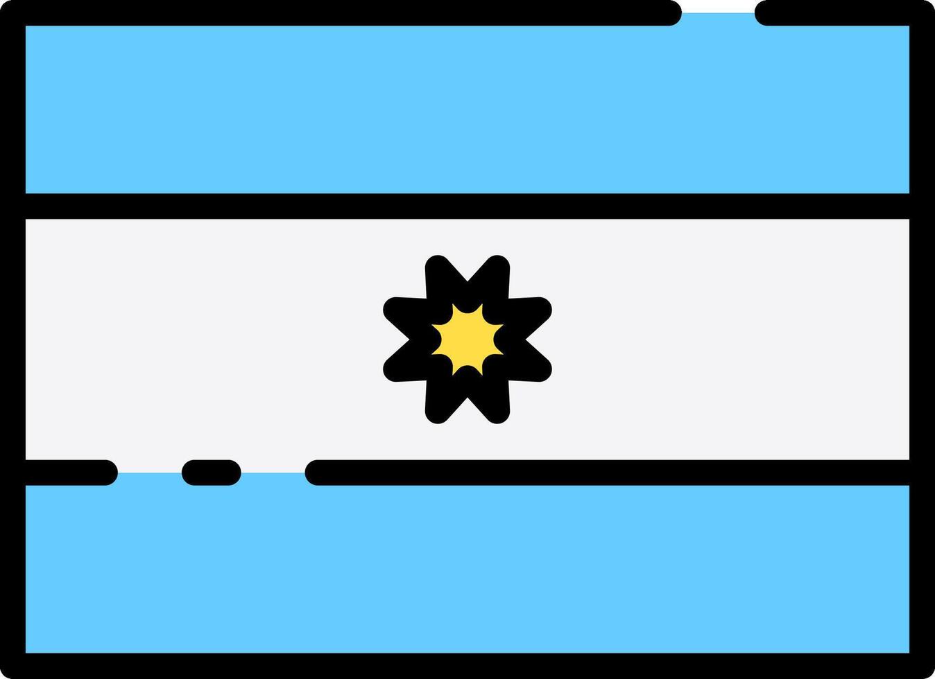 Flag of uruguay vector