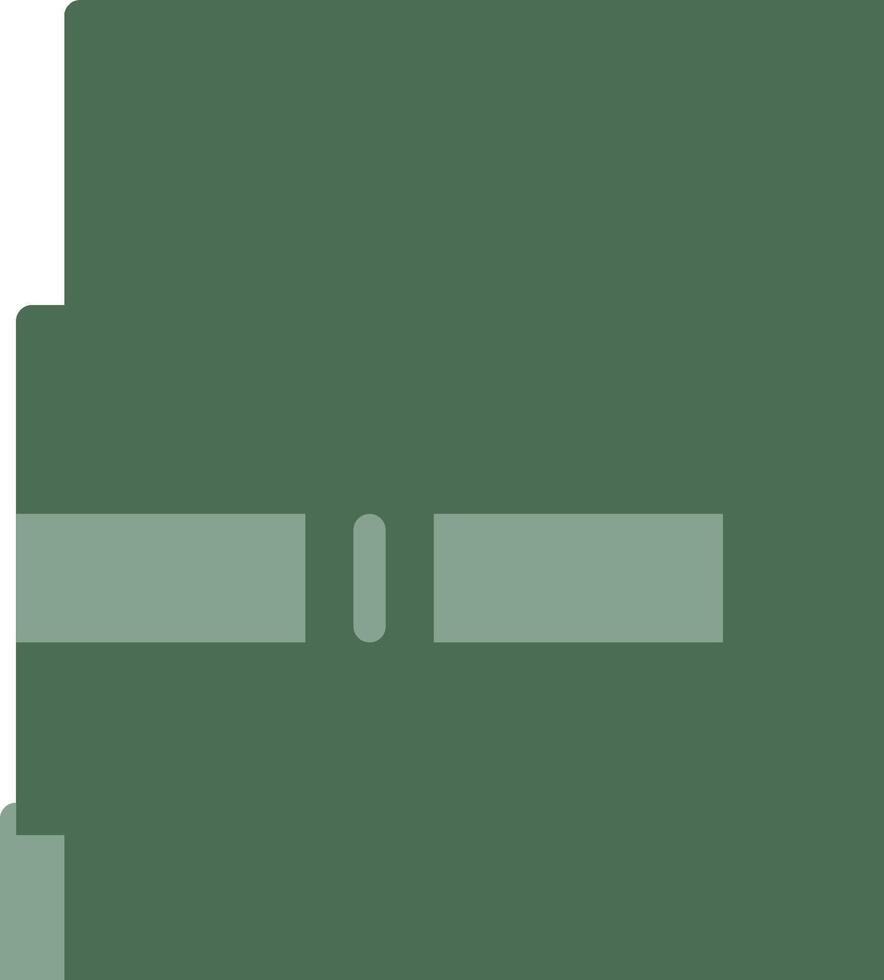 A green and white logo with a green and white stripe vector