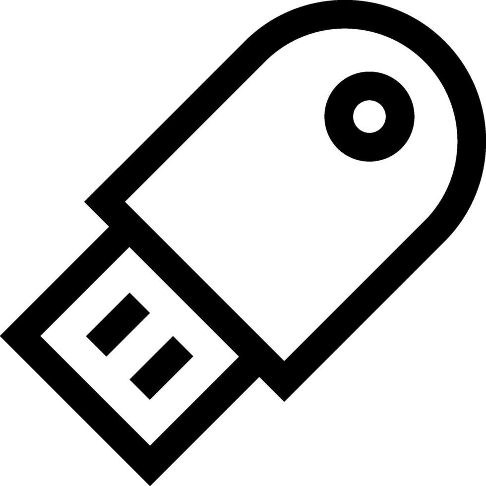 Usb drive icon vector