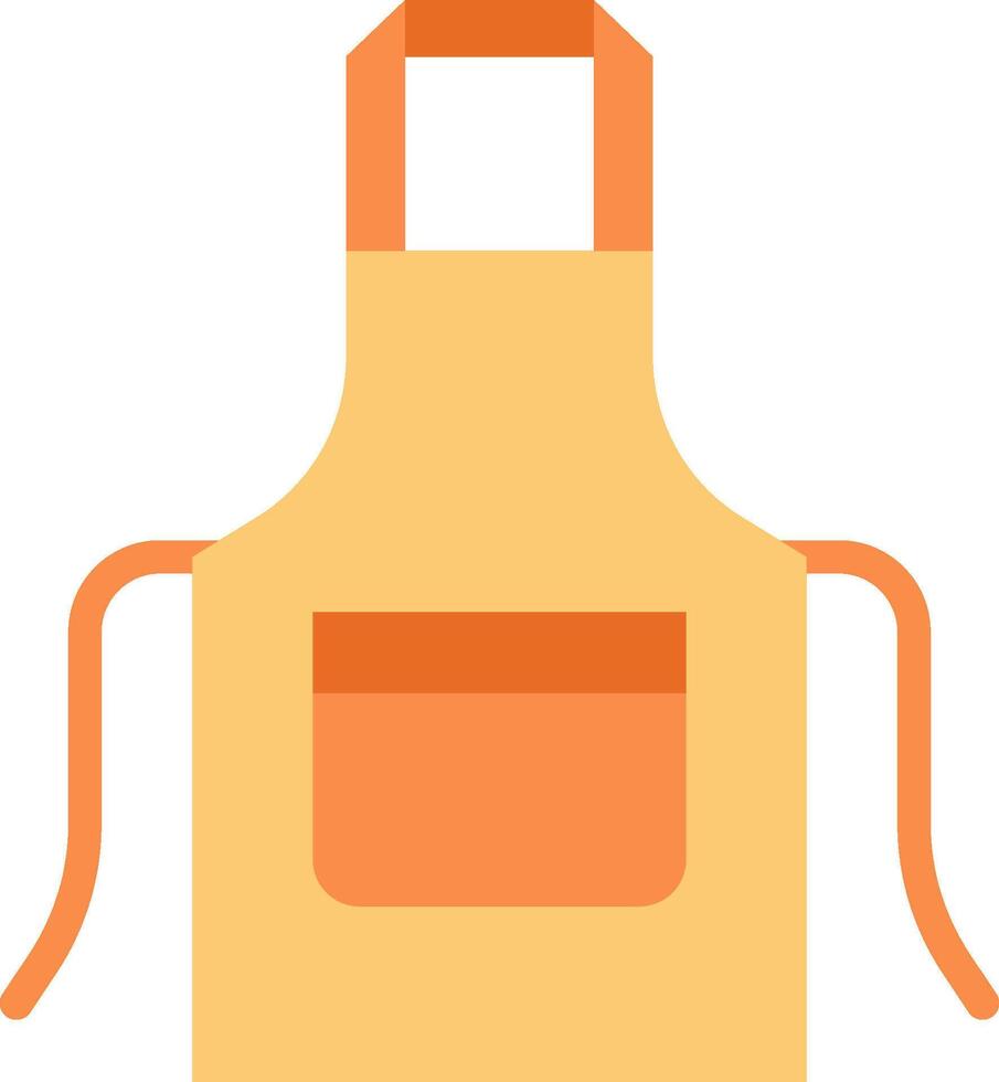 An apron with a pocket on the front vector