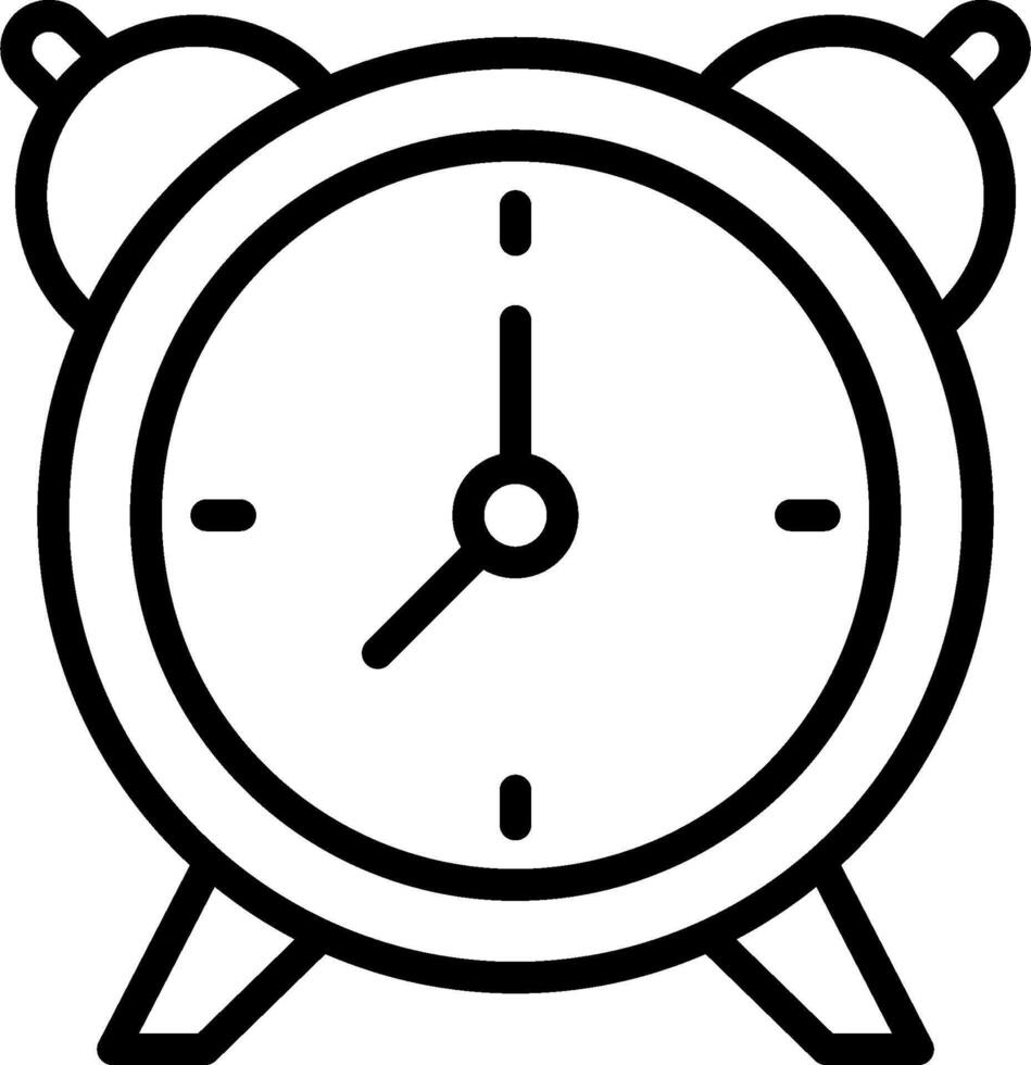 Alarm clock icon illustration vector