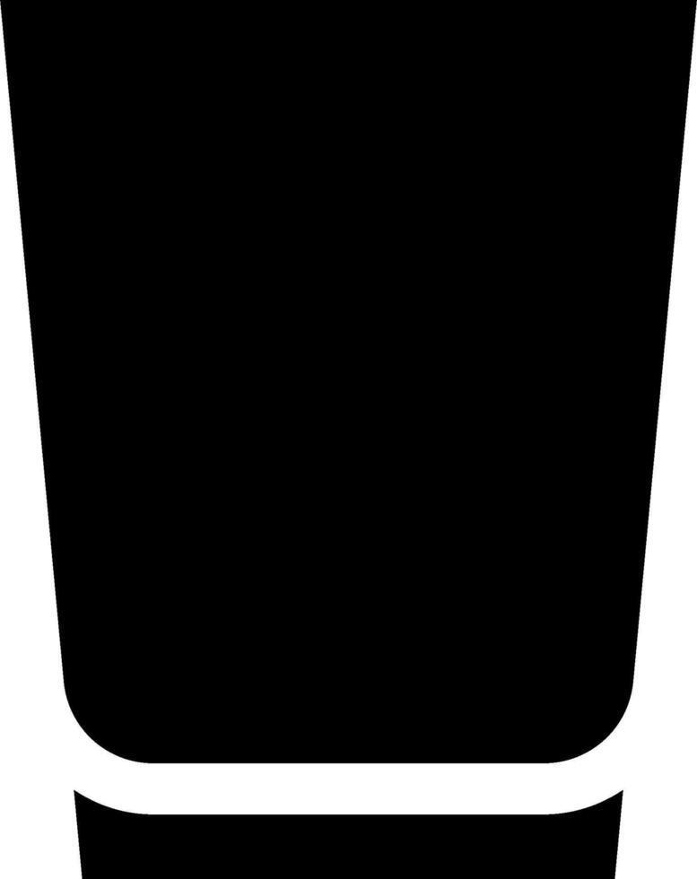 A black and white cup icon on a white background vector
