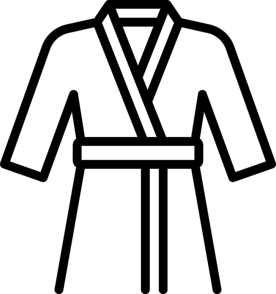 Bath robe icon vector