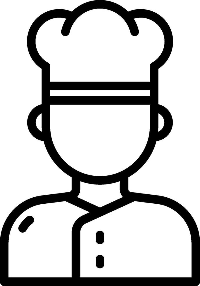 A chef icon on a white background vector