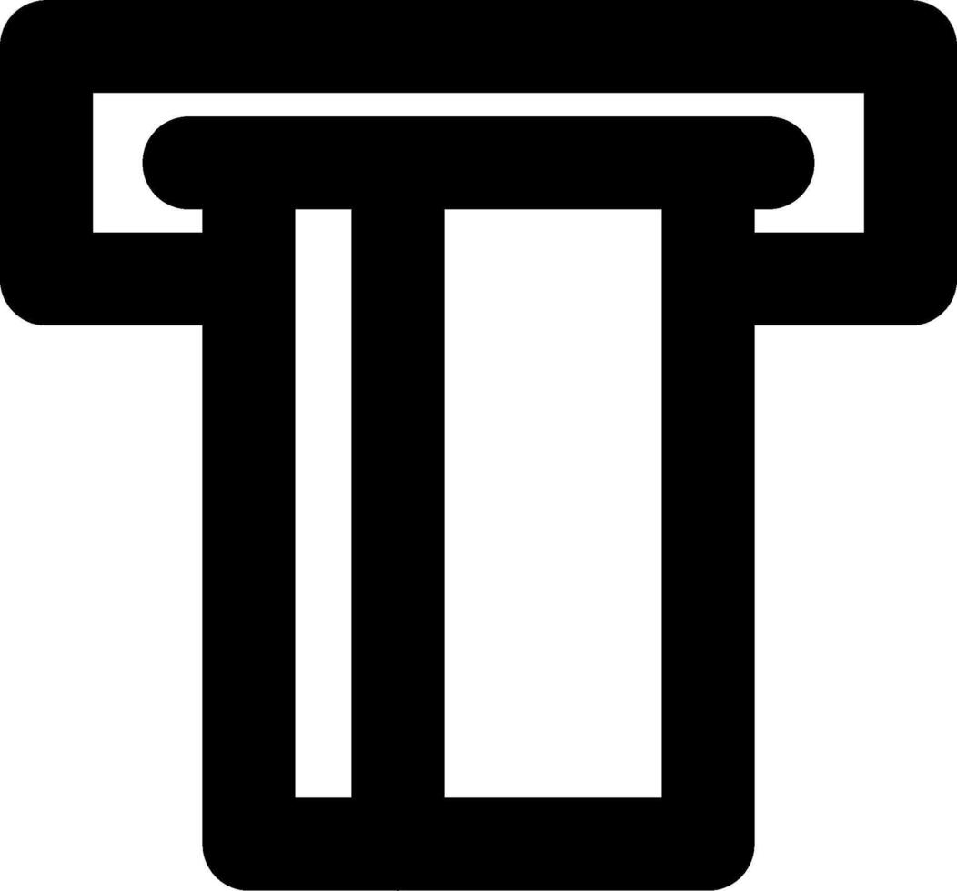 A black and white icon of a toilet vector