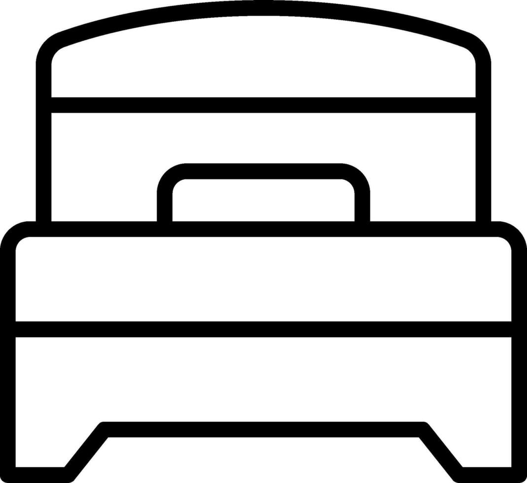 Bed icon on white background vector