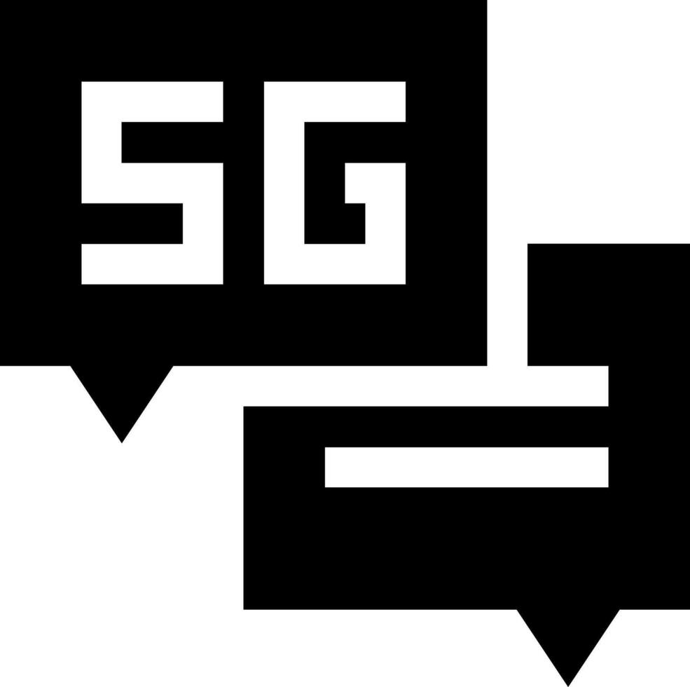 The sg logo with two speech bubbles vector