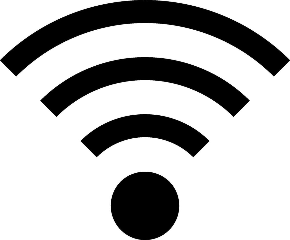 A wifi symbol on a white background vector