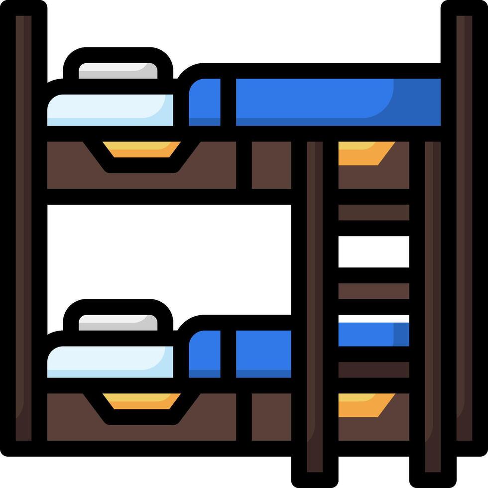 Bunk bed clipart vector