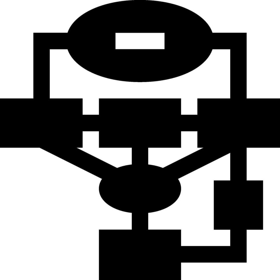 A black and white image of a computer vector