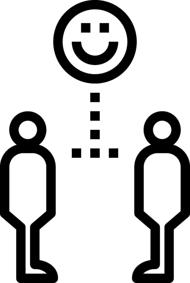 A black and white image of two people standing next to each other vector