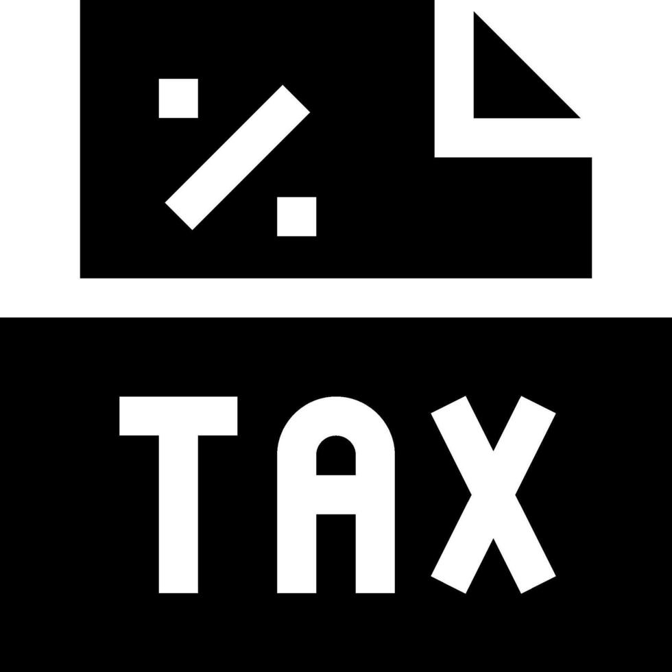 Tax logo with a black and white background vector