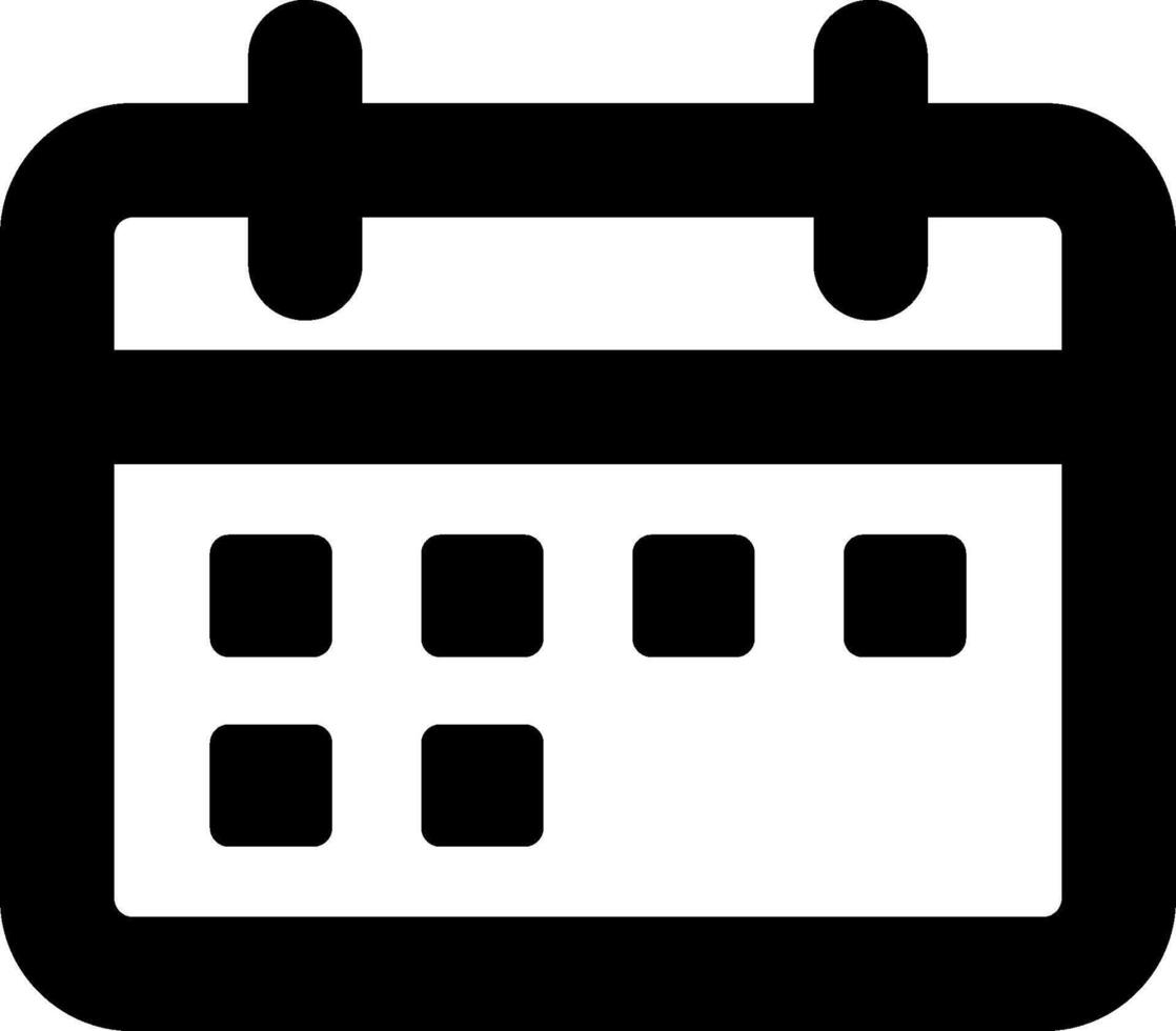 A calendar icon with a date on it vector