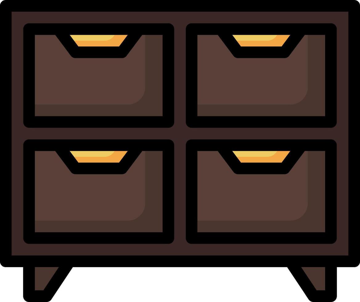 File cabinet icon vector