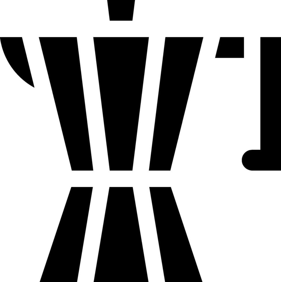 A black and white coffee maker icon vector