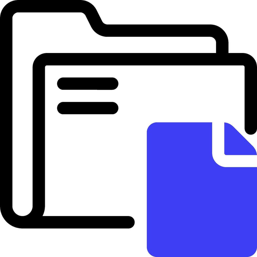 File folder icon vector