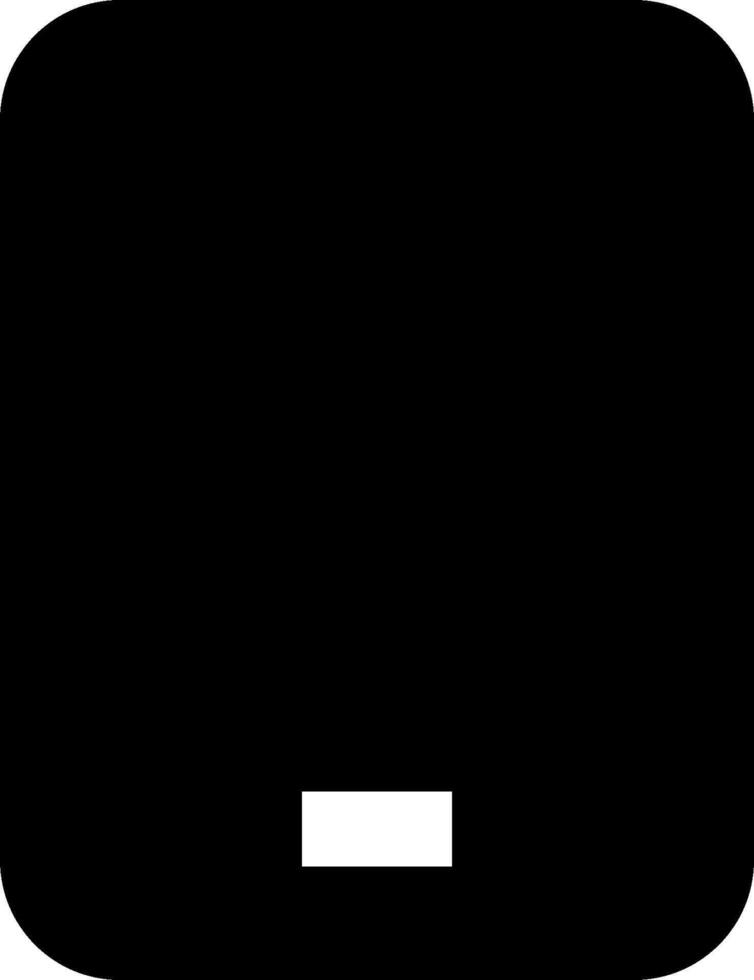 A black square with a white line on it vector
