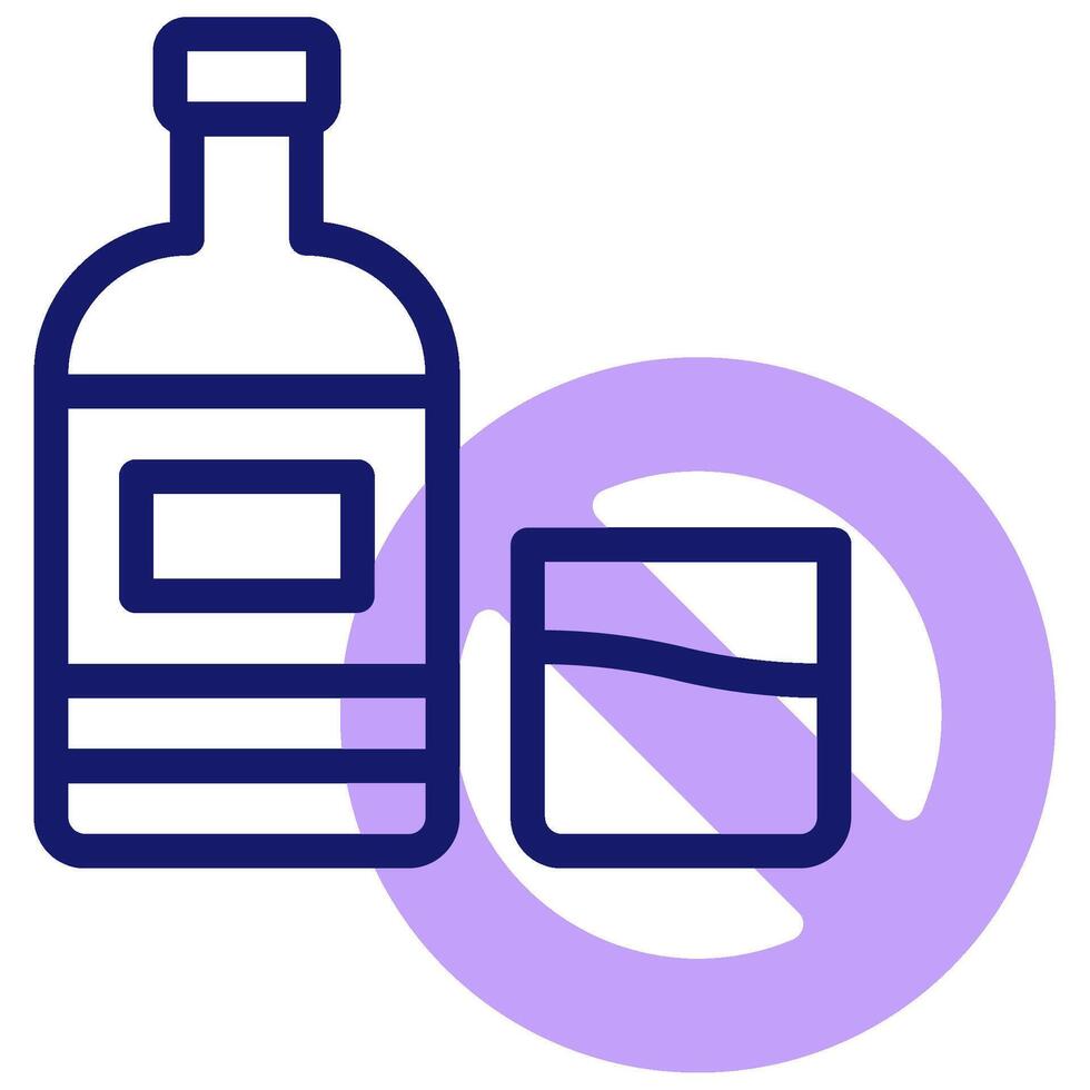 Alcoholic beverages icon vector