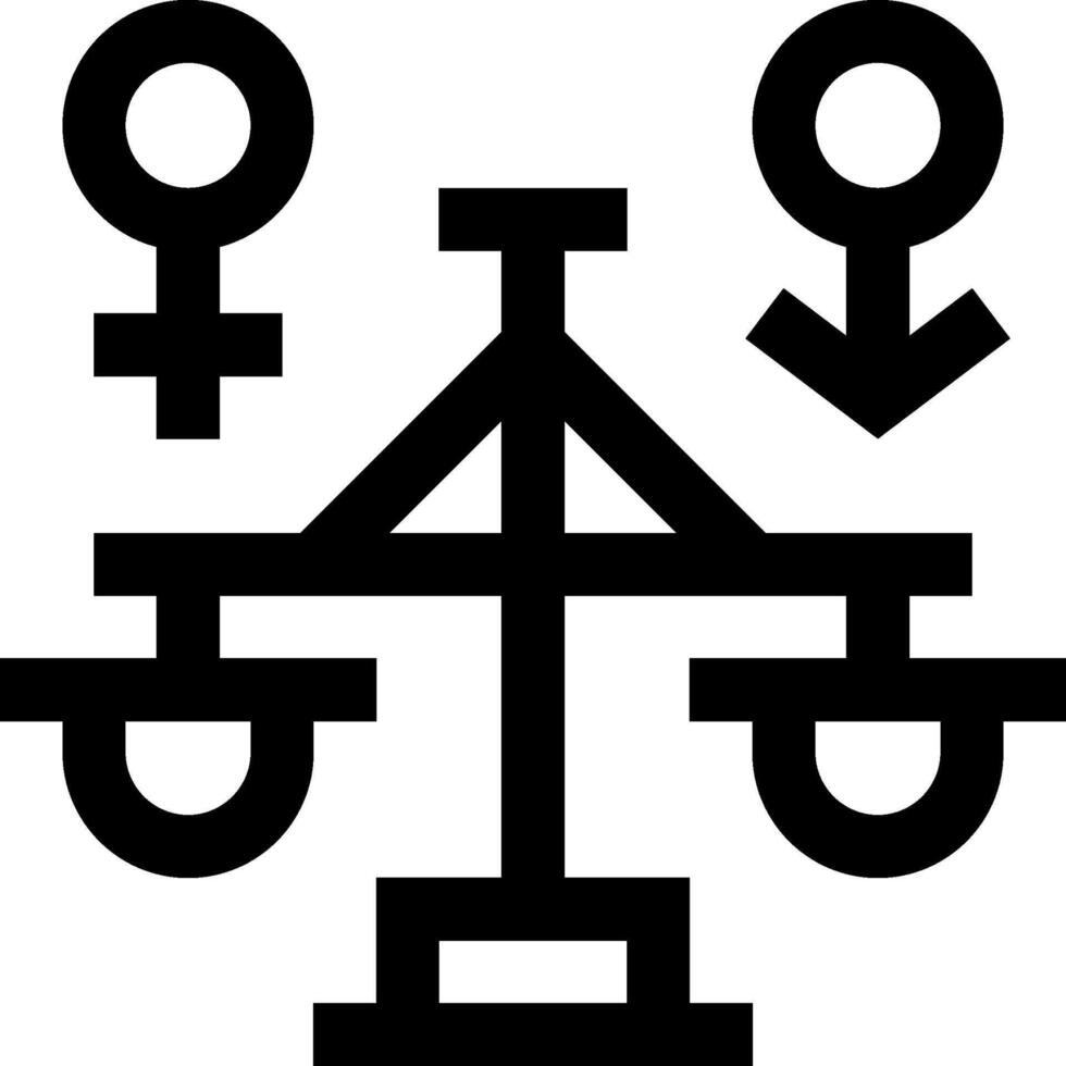 A symbol for the gender and the male and female symbols vector