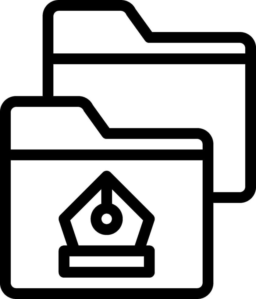 File folder icon vector