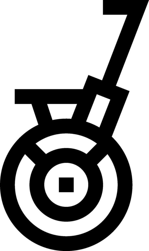 A black and white image of a wheel chair vector