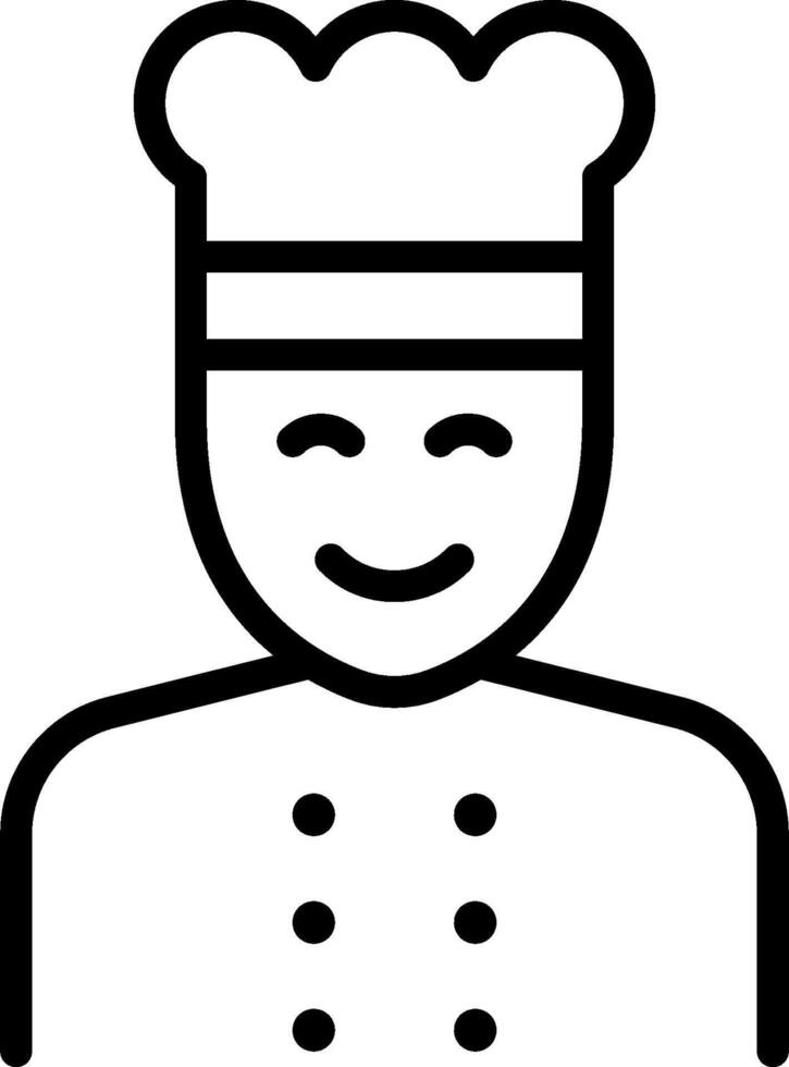 A chef icon on a white background vector