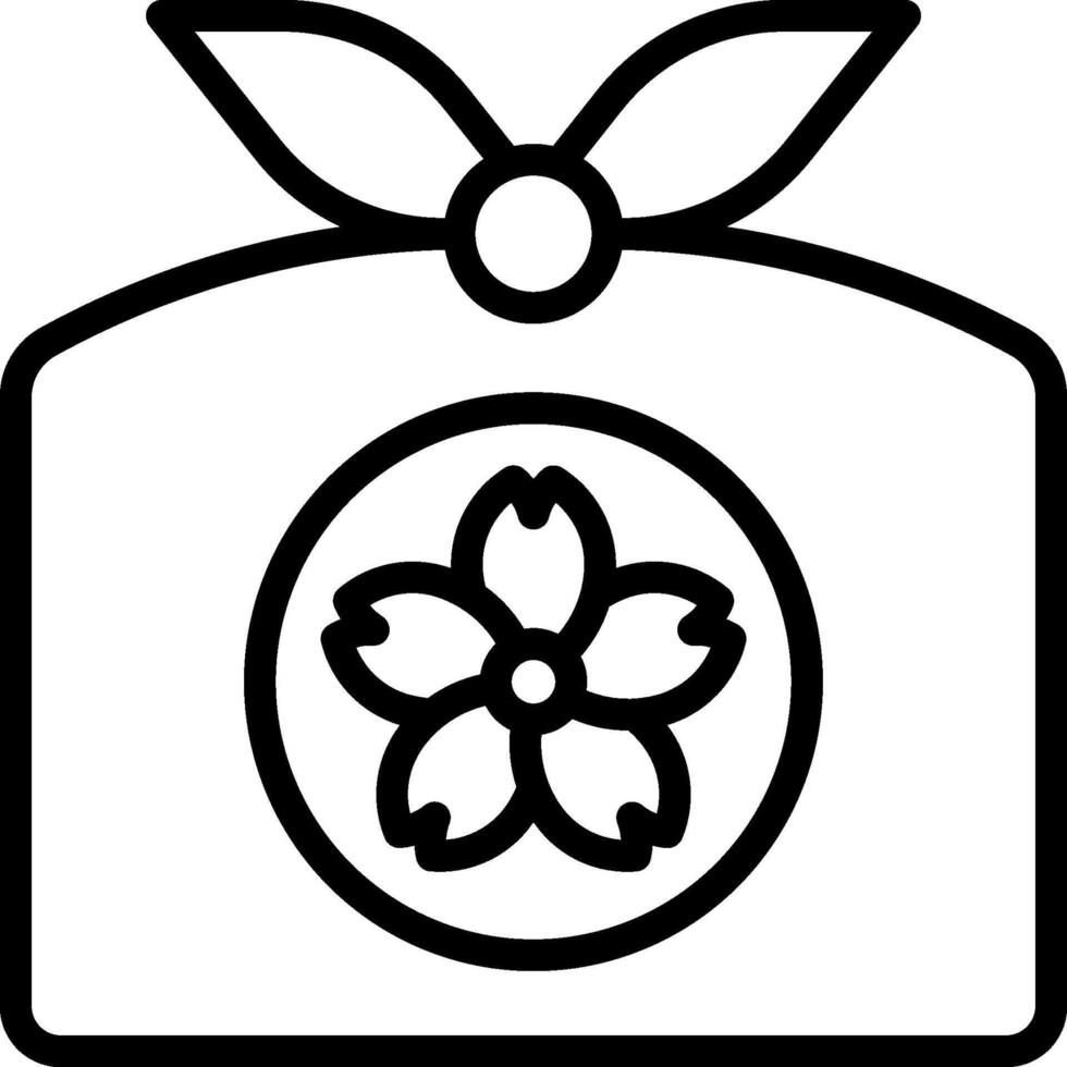 A black and white image of a flower in a box vector