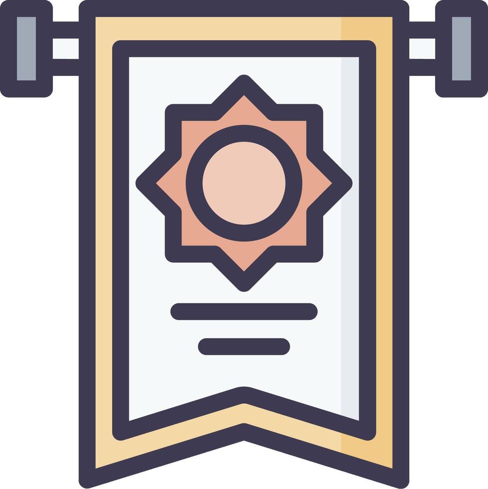 A banner with a star on it vector
