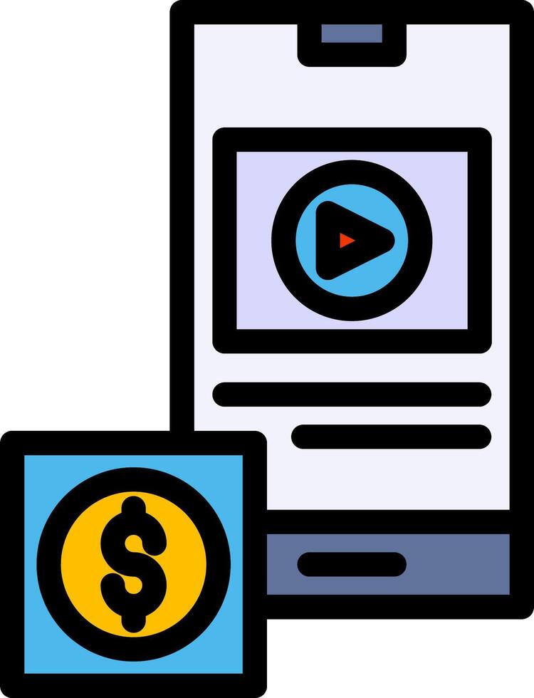 Mobile marketing icon vector