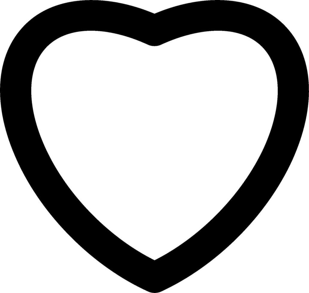 A black and white heart shape on a white background vector
