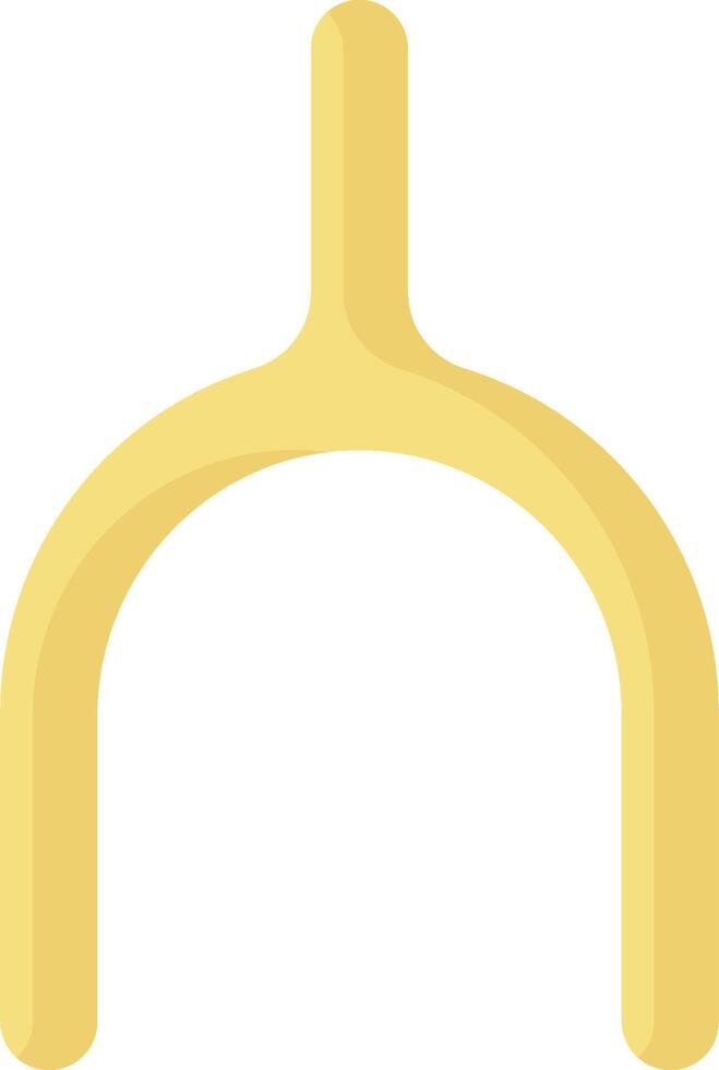 A yellow pipe with a long handle vector