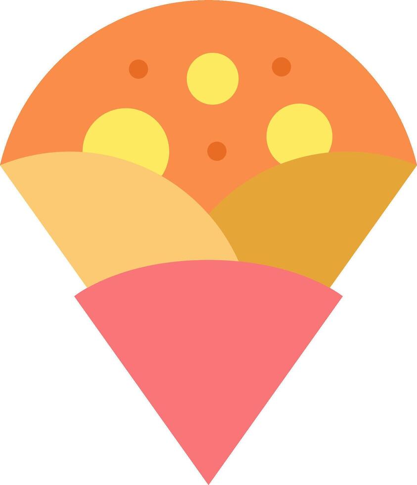 Pizza slice icon vector