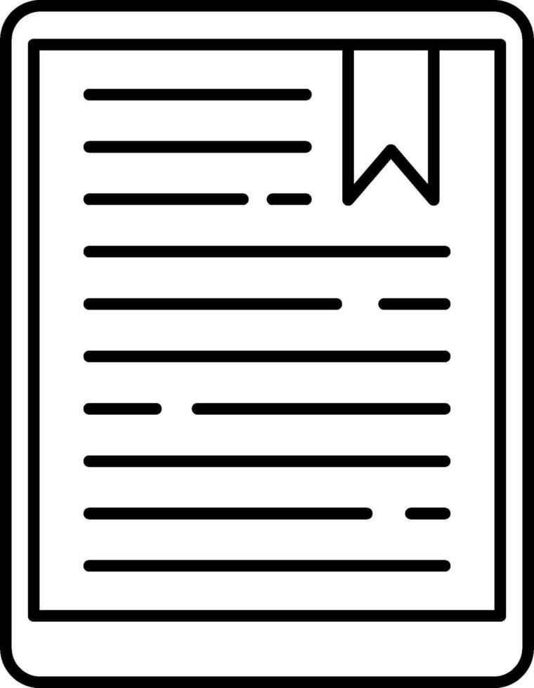 A book icon with a ribbon on it vector