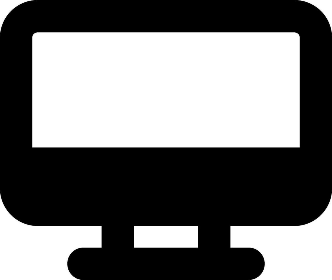 Computer monitor icon vector