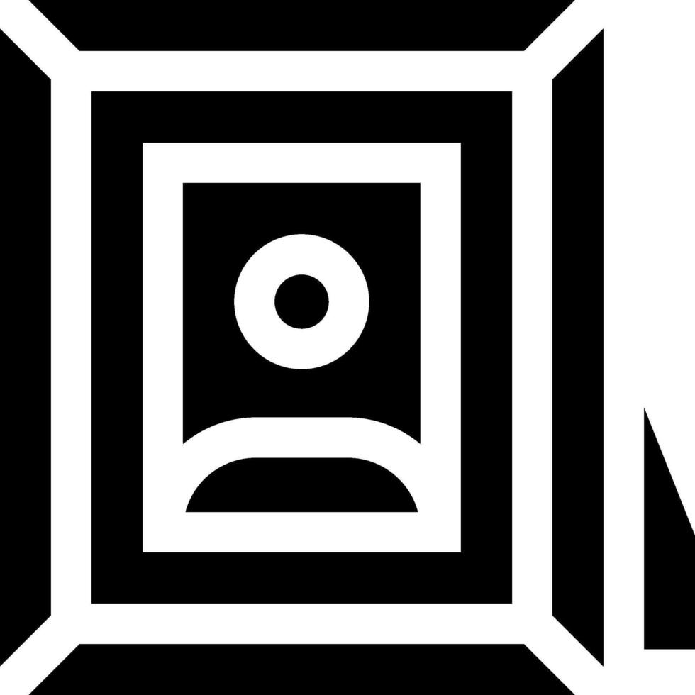 A black and white square with a square in the middle vector