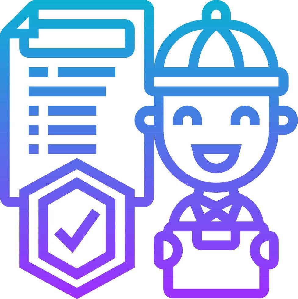 A man with a clipboard and a check mark vector