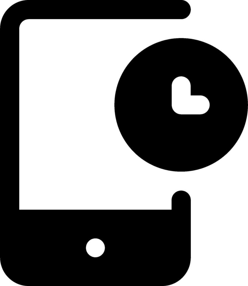A black and white image of a phone with a heart vector
